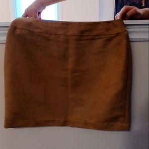 Beautiful Tan Suede Mini Skirt